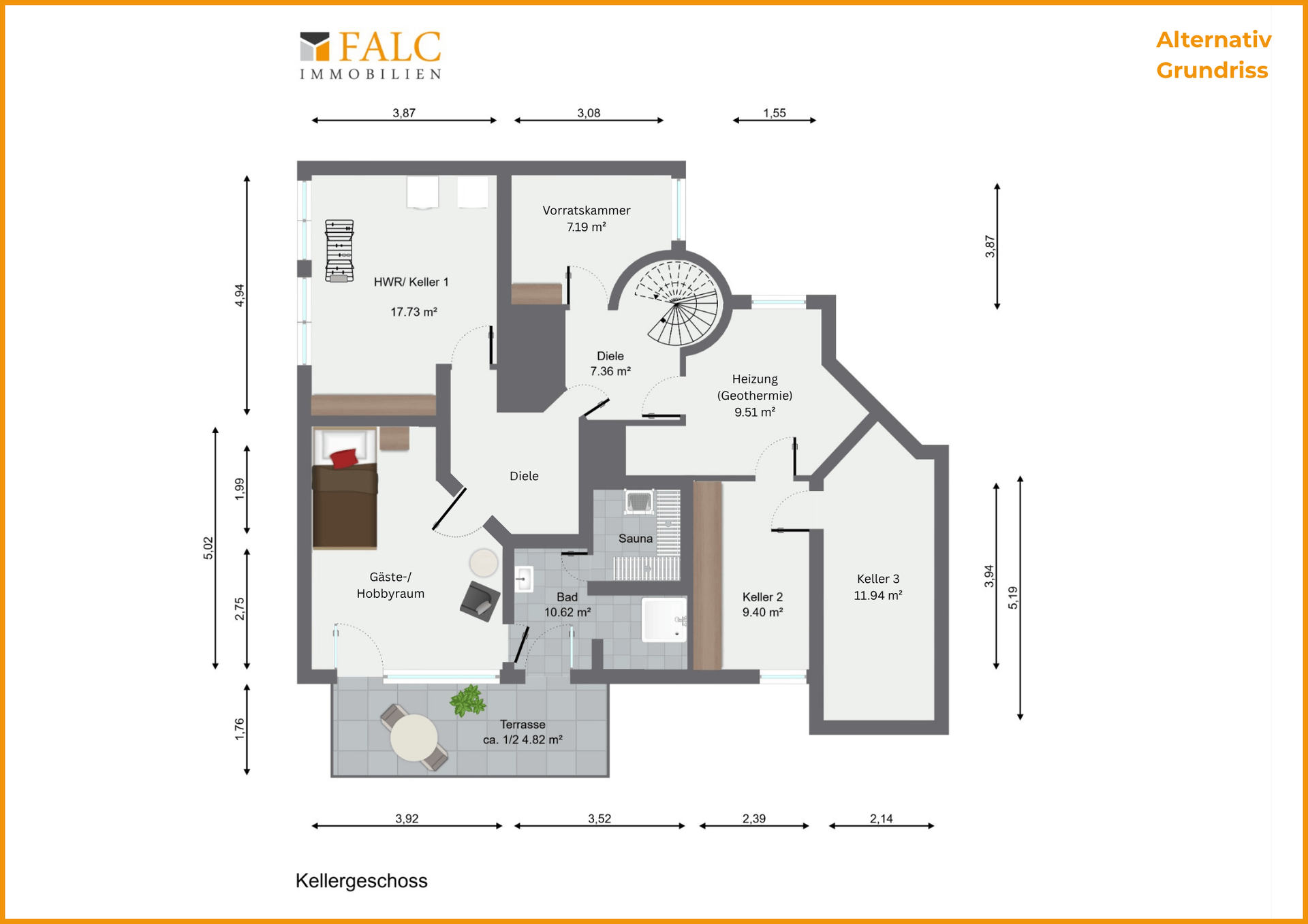 Alternativ Grundriss Kellergeschoss